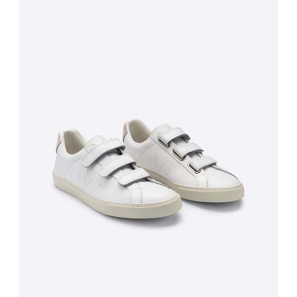 Veja 3-LOCK LEATHER Sneakers Dames Wit | BE 613BEX